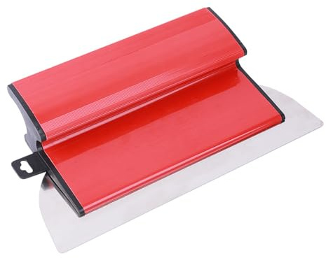 VZU 25cm Drywall Skimming Blade,Skimming Tool, High Grade Smoothing Spatula, Speed Skimming Spatula, Speed Skim Wall Plastering Tools for Drywall, Plasterboard, and More (Red)