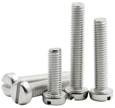 10pcs/lot M1.6 M2 M2.5 M3 304 Stainless Steel Slotted Cap Head Slott Column Round Cheese Head Screw Bolt Metal Screws(5mm x10pcs,M2)