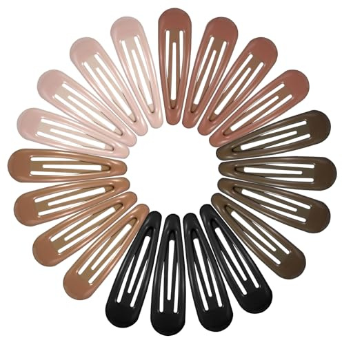YUXIANLB 20Pcs Barrettes Women Metal Snap Hair Clips Accessories, Water Drop No Slip Hair Barrettes, Heavy Coated Metal Hair Clips, Small Hair Clips For Thick And Thin Fine Hair
