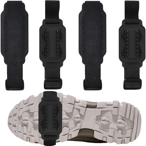 2 Paar Anti Rutsch Schuhspikes, Spikes Schuhe Schuhkrallen für Winter, Spikes für Schuhe Schuhkrallen Spikes, Steigeisen für Bergschuhe, Antirutsch Schuhüberzieher für Schuhe Winter Walking, Wandern