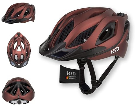 KED Spiri II Trend Allround Fahrradhelm Mit LED Licht Und Reflektor, Optimierter Belüftung, Insektenschutznetz Und K-FIT System