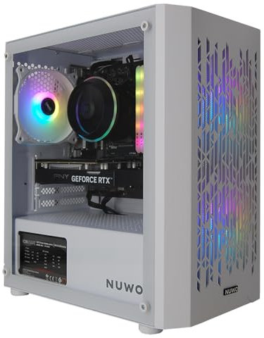 eXtremeBit Gaming PC Computer da Gioco Assemblato, Processore Core i7-9700, Scheda Video RTX 3050 6GB GDDR6, Memoria RAM 16GB, Disco SSD 1TB, Win 11 Pro - Bianco