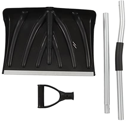 Pala de Nieve Ancha de 17.7 Pulgadas de Ancho de Gran Capacidad Dauldita D Mango en Forma de D Paleo de Nieve de Emergencia Desmontable para el almacén de Garaje para automóviles