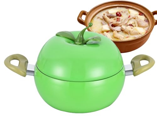Pentola Piccola,Pentola Antiaderente Per Verdura E Frutta - Padella Con Coperchio,Per Induzione Fornelli Elettrici Piano Cottura Cucinare Friggere Cucina Latte Zuppa