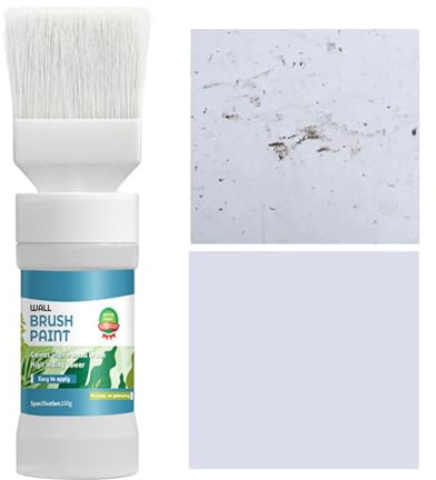 Stain Remover Fast-Drying - Wall Paint White, Scratch Repair White Paint, Wall Repair Kit Paiint Touch Up, Paints Brush For Walls, Effortless Cleaning Metal,Walls,Cabinets,Appliances,Wood,Door,Furn