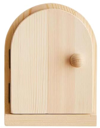 rockible Tapa de Madera para, Tapa Protectora para Interruptores de Luz, Tapa para Eléctricos, Placa de Cubierta para Interruptores de Luz, Marrón Claro, Individual