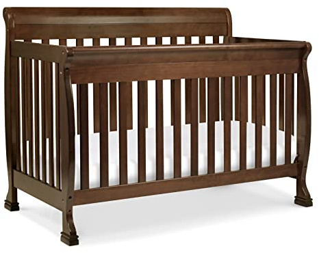 daVinci Kalani 4-in-1 Convertible Baby Crib - Strong, Easy to Assemble GREENGUARD Certified Crib - Convertible to Toddler Bed, Daybed, Full-Size Bed - Four Adjustable Mattress Heights - Espresso