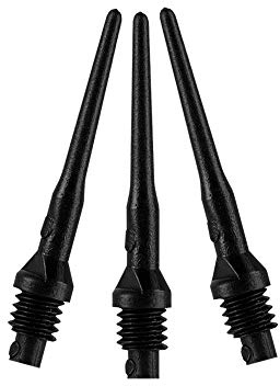Viper Dart Accessory: Tufflex II Filettatura 2BA Soft Tip Dart Points (100 e 500 Pezzi), Unisex, Black