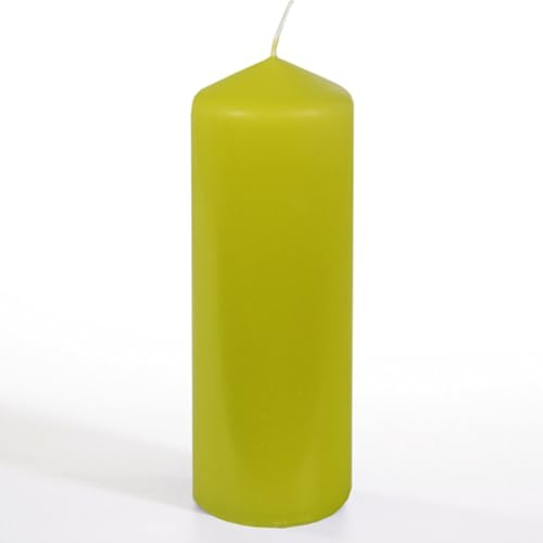 Papstar - Lot de 6 x Bougie cylindrique Ø 70 mm 200 mm kiwi