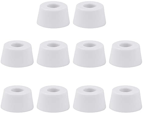 CNBTR 10 Stück Gummifußmatte 25 x 20 x 13 mm weiß für Elektrogeräte, Instrumente, Tische und Stühle, Möbel, mechanische Ausrüstung
