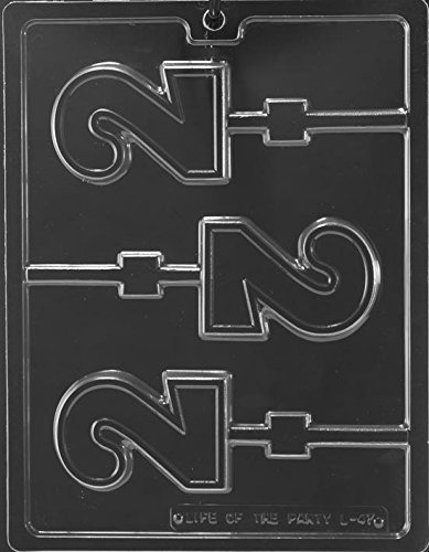 Life of the Party L047 #2 Two Lollipop Sucker Chocolate Candy Mold with Molding Instructions