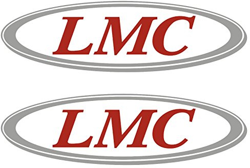 SUPERSTICKI 2 x LMC 50cm x 14,5cm Aufkleber Sticker wohnmobil Camper Wohnwagen Caravan aus Hochleistungsfolie Aufkleber Autoaufklebe