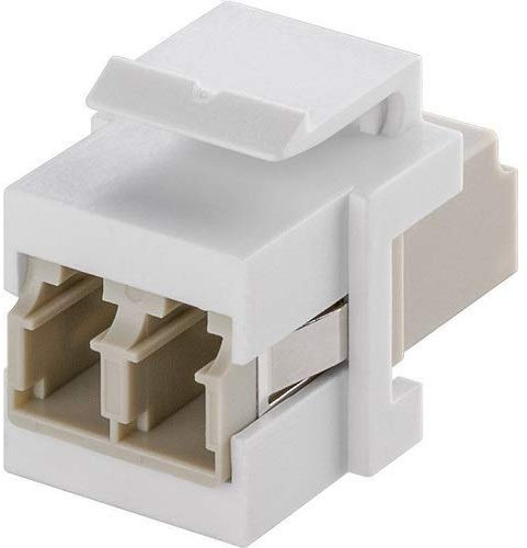CABLEPELADO Keystone de fibra optica LC-Duplex, Conector modular LC-Duplex, Acoplador de fibra óptica LC-Duplex, Adaptador de fibra óptica LC-Duplex formato keystone, Keystone de conector Duplex
