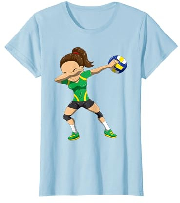 Giocatore di Pallavolo Regalo Dabbing Pallavolo Ragazza Maglietta