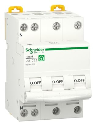 Schneider Electric - Resi9 - disjoncteur modulaire - 3P+N - 32A - courbe C - peignable - R9PFC732