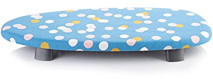 Minky Thermalite Table Top Board (70 x 34cm) light weight Compact Flat-Folding Steam Iron Table, Ideal for Apartments & Caravans, Black