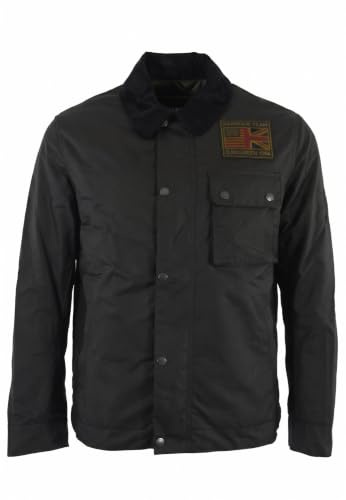 Barbour International svart vaxjacka Workers Wax Jacket, Svart, L