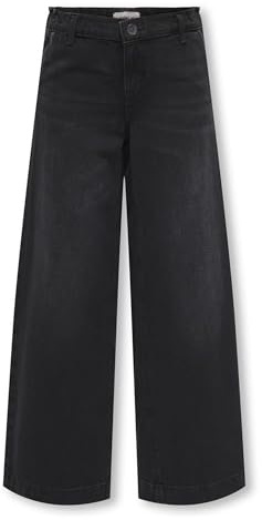 Only Kids KOGCOMET Wide DNM PIM528 Noos, Pantaloni Ragazze, Washed Black, 158