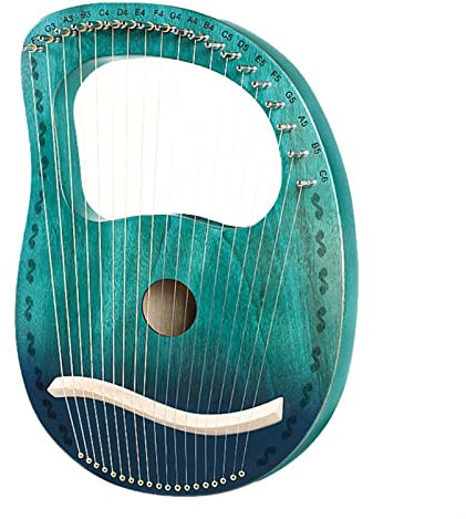 16 Saiten Professionelle Folk-Leier-Harfe Aus Holz Harfen-Saiteninstrument (Color : 19 Strings Style 4)