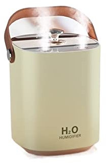 Humidificadores de Aire Humidificador de aire inalámbrico, 4000mAh, recargable, 1,2 l, doble boquilla, ultrasónico, generador de niebla fría, lámpara de aceite esencial Silencioso Humidificadores ( Co