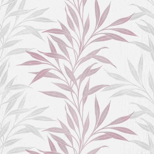 Erismann Tapete | Kollektion Auswahl | 10093-05 | Vliestapete | Muster/Motive | 0.53 x 10.05 m | Pink | Wohnzimmer | Flur | Büro | Küche | Wohnräume