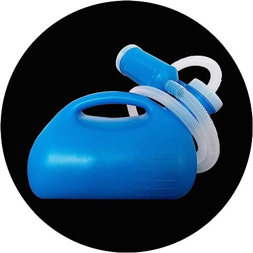 BULINO Urinflasche for Männer und Frauen, Urinflaschen for Männer, tragbare Töpfchen-PIPI-Flasche 2000 ml for Zuhause, Camping, Autoreisen
