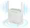 WiFi Extender Booster, 1200Mbps WiFi Repeater 2.4GHz/5GHz Dual Band Anti-Interference, 4 *Antennas Covers Up to 8000Sq.ft& 45 Devices, WiFi Extender with Ethernet port Relay/AP Dual Mode Operation