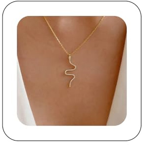 Yienate Boho Schlange Halskette Choker Gold Vintage Schlange Kobra Anhänger Halskette Punk Erklärung Winzigen Strass Schlange Charme Halskette Minimalistischen Schlange Halskette Schmuck Für Frauen