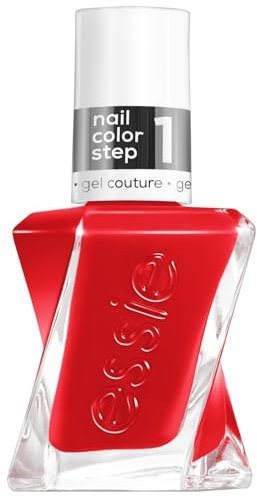 essie gel by essie langanhaltender Nagellack mit glänzendem Finish, Maniküre ohne UV-Licht, Gel Couture, Farbe: Nr. 260 flashed, Rot, 1 x 13,5 ml