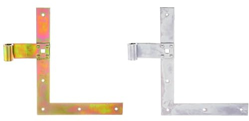 Alberts 313326 Fensterladen-Winkelband und Alberts 313319 Fensterladen-Winkelband | Rolle Ø13 mm, Größe 250 x 200 x 30 mm | galvanisch verzinkt, dickschichtpassiviert