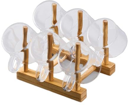 predolo Set di 6 tazzine da caffè con Supporto Tazza da caffè, tè, stoviglie, Tazza da tè, Tazza da tè, caffè, Latte, per Cucina, caffetteria, casa,