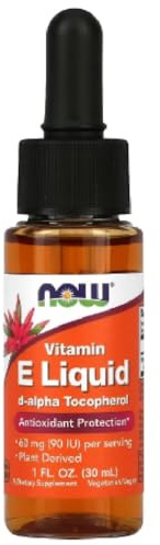 Now Foods - Vitamin E Liquid 60mg | Vitamina E Líquida | Alta dosis de soporte antioxidante - 30 ml
