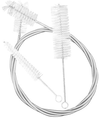 Bestvisse 3-teiliges Trompeten-Reinigungsset, Trompetenbürsten, Mundstück, Bürste, Ventile, Bürste, Musikinstrument, Reinigungswerkzeug-Set