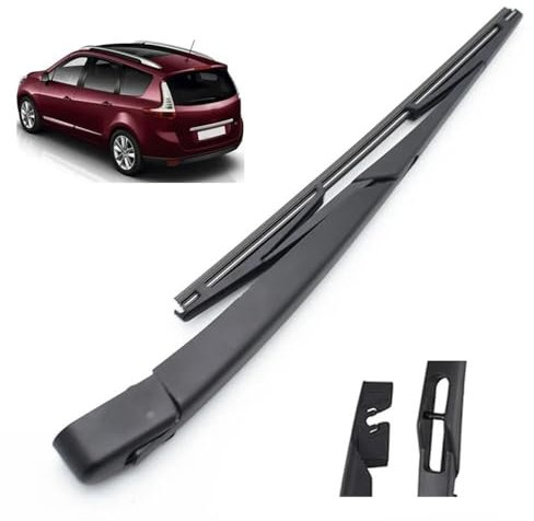 Set of Upgrade Escobilla limpiaparabrisas para Renault Grand Scenic MK 3 2009–2016, Escobilla con hoja plana，Limpiador de caucho natural para todas las estaciones.