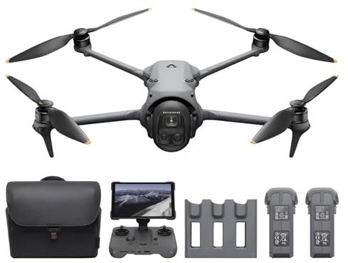DJI Mavic 4 Pro 512GB Creator Combo mit DJI RC Pro 2, Triple-Kamera-Drohne | Flaggschiff-100 MP 4/3-CMOS-Hasselblad-Kamera, 51 Min. max. Flugzeit, drei Akkus, Ladestation, 240-W-Netzadapter