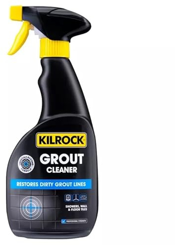 HOCHSTE® Grout Cleaner Spray 500ml Powerful Tile Grout Restorer for Floors, Walls & Showers, Removes Limescale, Mold & Stains, Easy Spray Application Deep Cleaning for Bathroom Black - 1 Pack