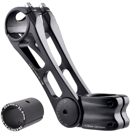 Azarxis Fahrrad Vorbau 70mm 80mm 90mm 110mm 120mm, MTB Vorbau 7 35 45 17 Grad Lenkervorbau 31,8mm für Rennrad Mountainbike BMX Radfahren