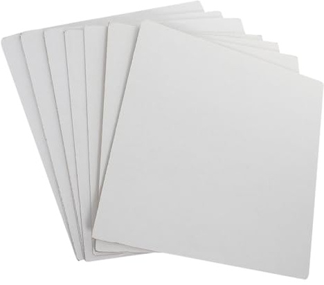 OSALADI Carton Épais 30X30X0.15Cm 10 Feuilles En Carton Ondulé Blanc Pour Bricolage Protection D'Envoi Et Projets Créatifs Maison