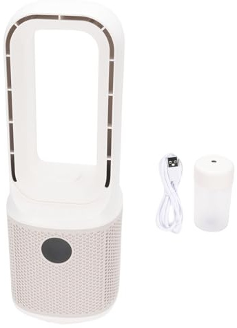 Zerodis Scrivania Ventilatore Senza Lama, Piccolo Ventatore di Tavoli Oscillanti Silenziosi con Dispositivo di Raffreddamento Personale per la Camera da Letto degli Uffici per la Casa