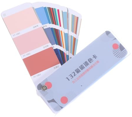 NUOBESTY Set 1 Carta Colori per Pittura 132 Tonalità Multifunzione per Mobili e Pavimenti in Plastico, Facile Abbinamento Colori per Uso Interno e Automobilistico