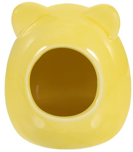 SEWACC Keramik Hamsterversteck Zwerghamsterhaus Cartoon Nest aus Stabilem Material für Schlaf und Spiel Kleintierhaus für Hamster und Mäuse
