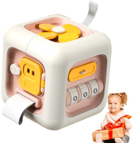 Beschäftigungswürfel Für Kinder,Lernspiel Zur Förderung Der Feinmotorik Und Frühen Entwicklung Für Unterwegs - Beschäftigungswürfel Spielzeug,Für Mädchen Als Geburtstagsgeschenk Bei Reisen Flugzeug