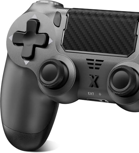 Hycago Wireless Controller for PS-4, Controller Wireless for PS-4/Pro/Slim/PC, Bluetooth Gamepad Joystick with Dual Vibration Touch Panel 3.5mm Audio Jack Six-Axis