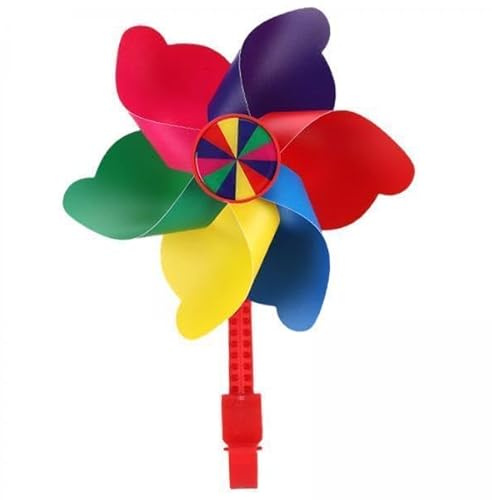 predolo 2X Mulinello a per Manubrio di Bicicletta per Bambini, Campanello a a Forma di Fiore, Realizzato in Materiale PP Liscio, Facile da Montare