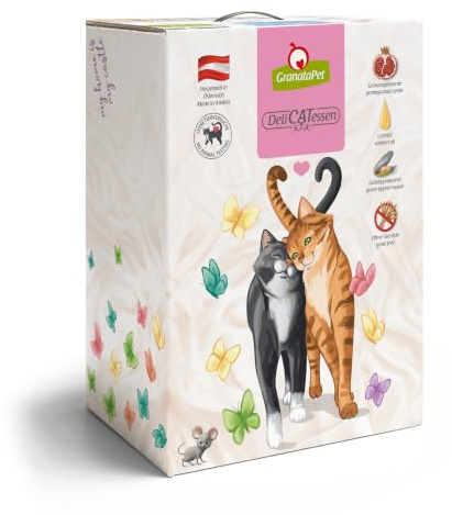 GranataPet Delicatessen - Alimento seco para Gatos para Conejos y Cordero, alimento para Gatos, pienso Completo sin Cereales y sin azúcares, 9 kg