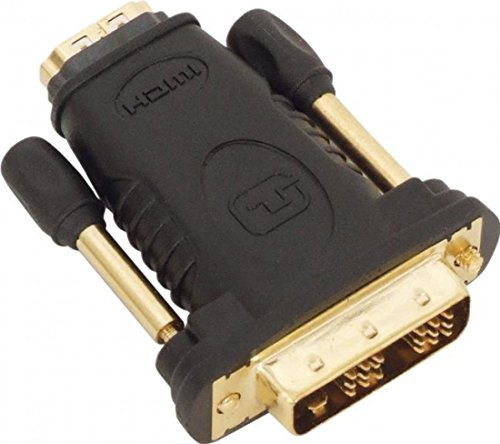 HDMI Socket to DVID Plug Adaptor Gold Plated