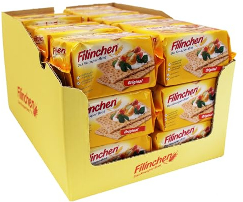 30er Sparpack Filinchen Das Knusper-Brot Original, 30 x 75 g zuckerarm und natriumarm Knäckebrot, Waffelbrot, Knusperbrot, Pausensnack