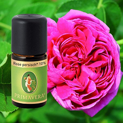 Primavera Bio Duftöle für Aromatherapie zu je 5ml, Duft:Rose persisch Bio 10%