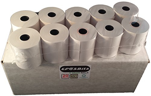EPOSBITS® Brand 20 Receipt Rolls - to Fit Sam4s ER-180 ER180 Cash Register