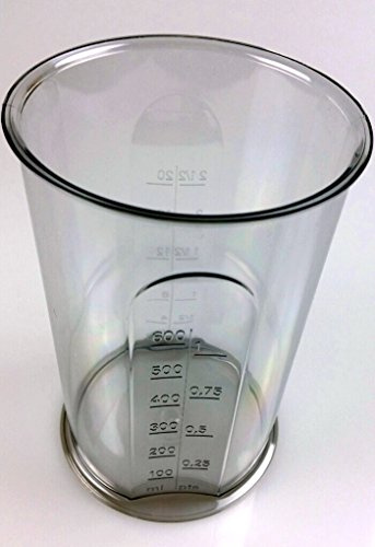 Verre doseur – Mix Gobelet 600 ml spécialement conçu pour mixeur plongeant pürrieren Mixer